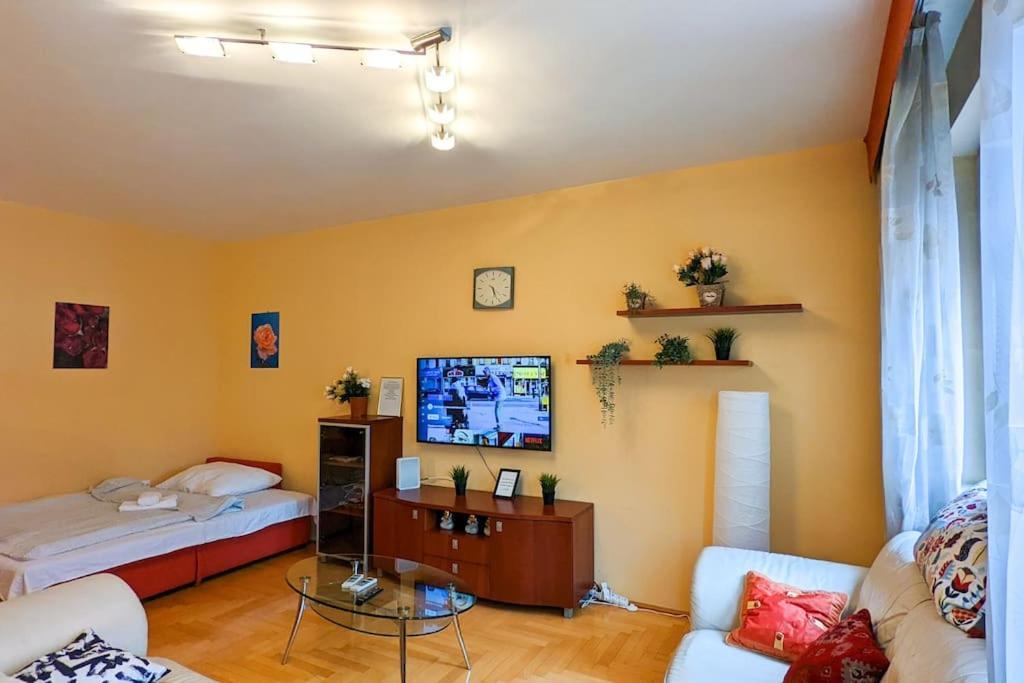 Skytop Modern Condo In Heart Of Downtown Boedapest Buitenkant foto